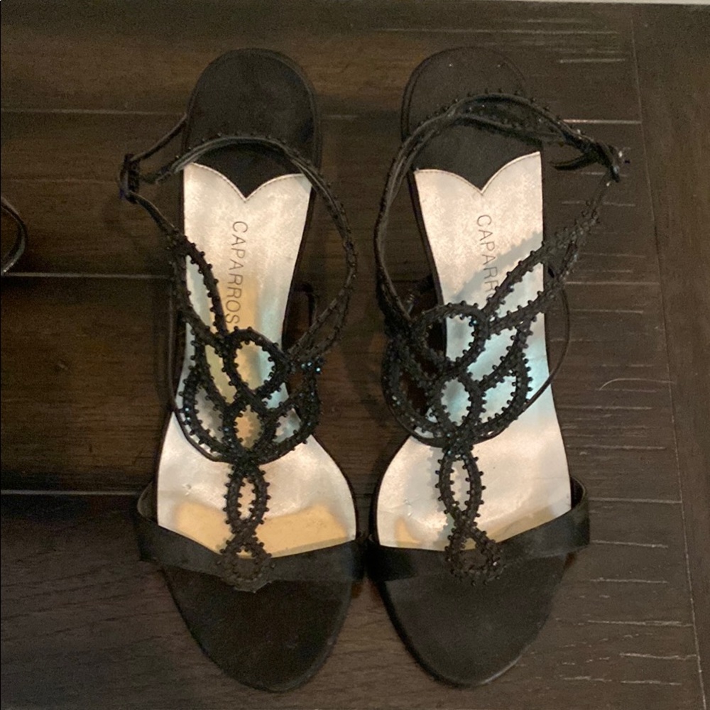 Caparros Black Heels with Elegant Design